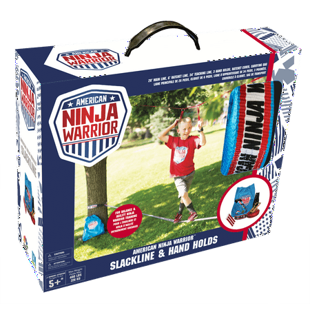 American Ninja Warrior Slack Line Kit With Teaching Line And Rope Holds Brickseek