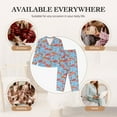 thumbnail image 7 of Balery Flamingo Pattern Pajama Sets for Women Long Sleeve 2 Piece Sleepwear Loungewear Sets Soft PJ's with Pockets Long Sleeve Comfy Pj Sets-Large, 7 of 7