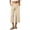 Beige, variant on Women Capri Pants Wide Straight Leg Capris Trouser High Waist Casual Pants Loose Fit Cropped Trousers with Pockets Blue L