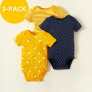 PatPat Baby Suits 3-pack Bright Daisy Bodysuits
