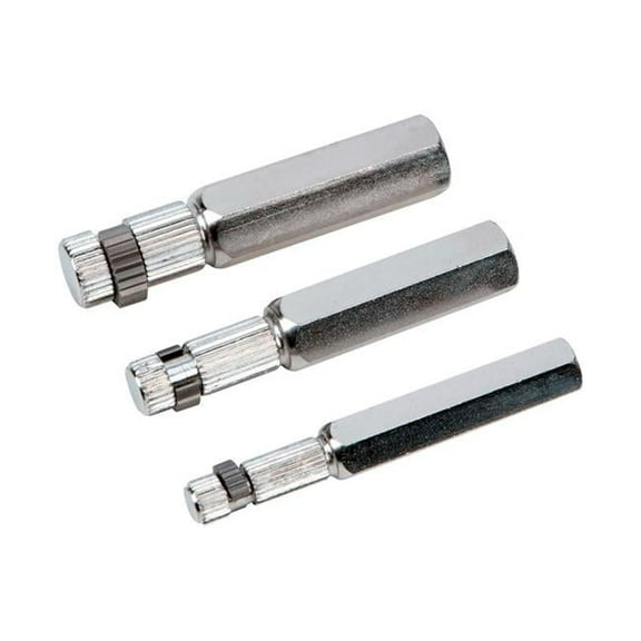 0.37, 0.5 & 0.75 Hex Internal Pipe Wrench - Silver - 3 Piece