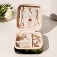 thumbnail image 6 of Hedgehog Travel Portable Square Jewelry Stand Organizer Storage Box for Rings, Earrings, Necklaces, Bracelets - Suitable for Girls and Women, 6 of 6
