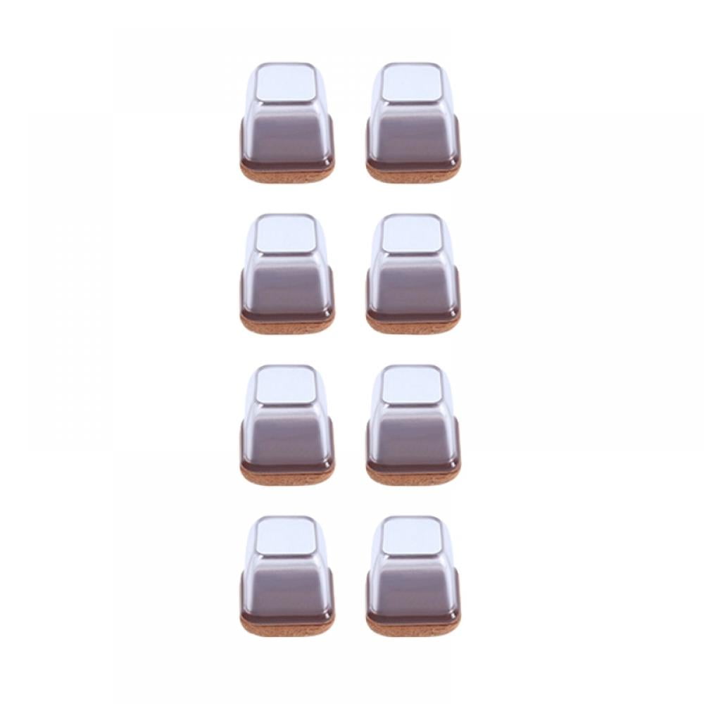 8PCS Furniture Chair Leg Floor Protectors, Square Felt Table Feet