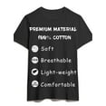thumbnail image 3 of [Spooky Chic Moon Bat Tee] Black 100% Cotton Spooky Chic Kawaii Moon Bat Graphic Tee - Short Sleeve, Machine Washable - Sizes S to XXXL, 3 of 5