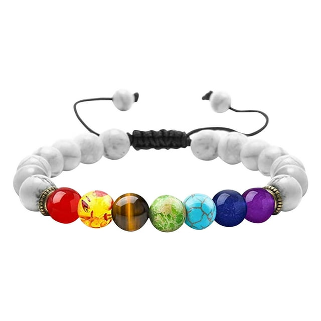 Pulsera de energía Seven Veins para hombre y mujer, pulsera ajustable con drenaje, pulsera tobillera, regalo de protección de energía chakra