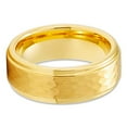 thumbnail image 2 of Yellow Gold Tungsten Wedding Ring,8mm Wedding Band,Tungsten Carbide Ring,Anniversary Ring,Engagement Ring,Comfort Fit, 2 of 3