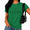 Green, variant on Women's Easter Believer Gift Simple Serif Cross Resurrection Pure Faith Scripture Short Sleeve Crewneck white Tops