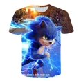 thumbnail image 4 of 20223 Camisetas de manga corta de verano para niños Sonic 2, ropa para bebés de 4 a 14 años, camisetas con estampado 3D, ropa para niños, atuendos para niños, 4 of 5