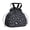 Black and Gray, variant on Black and Orange Leopard Print Drawstring Insulated Lunch Bag for Women, Stain-Resistant Large Lunch Tote with Multi-Pockets for Work Office