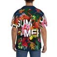 thumbnail image 5 of JUNZAN Mens Casual Button Down Shirts Short Sleeve Summer Birds and Flowers Print Shirt-Small, 5 of 7