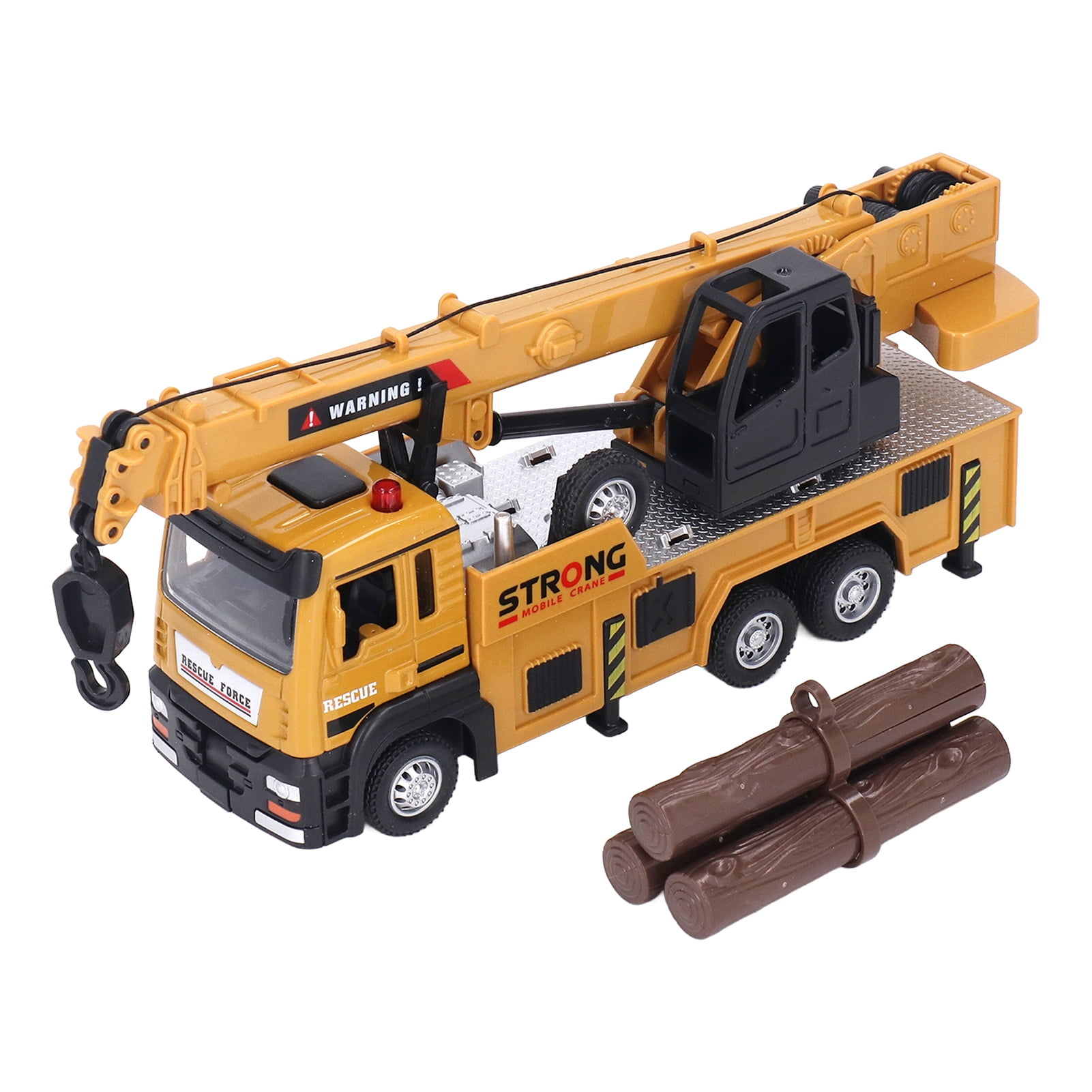 Crane Truck Toy, Engineering Vehicle Educational Vehicle Construction Truck Wiht Telescopic Boom Structure Light And Sound Effects