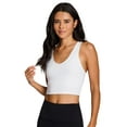 thumbnail image 3 of RBX Active Women's Ultra Soft Active Cropped Bra Tank Top With Shelf Bra, 3 of 6
