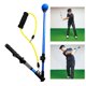 thumbnail image 3 of Entrenador telescópico de Swing de Golf, agarre de posición retráctil antideslizante, herramienta ra de gestos de oscilación extensible para m Azul Soledad Ayuda de entrenamiento de swing de golf, 3 of 10