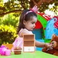 thumbnail image 1 of HORIALENCE Mini House Furniture Wooden Light Brown Storage Sideboard for Students 1Pack, 1 of 8