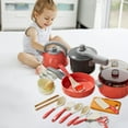 thumbnail image 6 of 43PCS Play Kitchen Accessories Toy for Toddlers 1-3, Kids Play Kitchen Set Pretend Cutting Toy With Realistic Safe Dishes Utensils And Cookware Educational Toy For Toddlers Children, 6 of 6