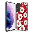 thumbnail image 3 of MUNDAZE Samsung Galaxy S21 Plus Cute White Red Daisies Polkadots Double Layer Phone Case Cover, 3 of 5