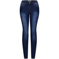thumbnail image 1 of 2Luver, Women's, Stretchy 5 Pocket Medium Denim Skinny Jeans, Denim Medium, 17, 1 of 2