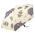 thumbnail image 4 of Cute Sleepy Hippo Compact Sun Umbrella Windproof Travel Umbrellas for Rain Strong Portable UV Protection, 4 of 8