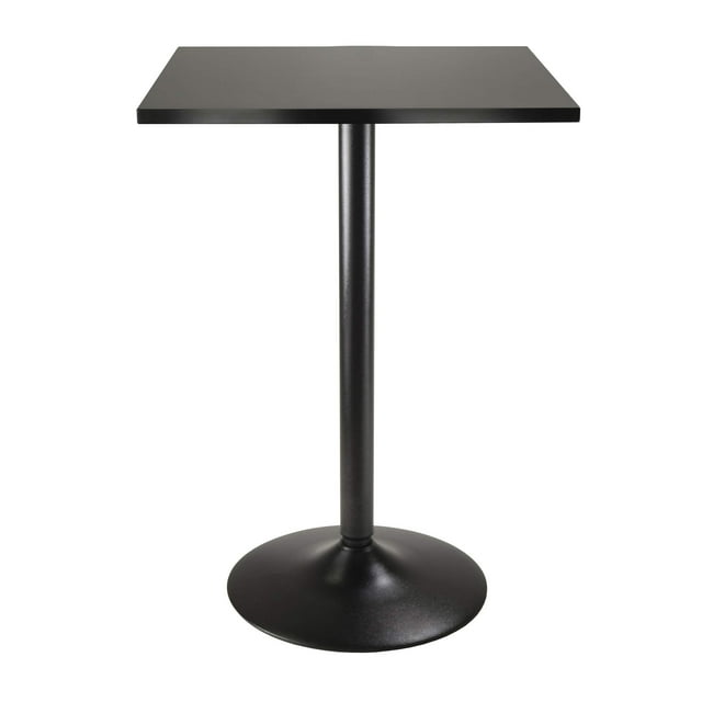 Mesa de comedor Winsome Obsidian, paquete de 1, color negro