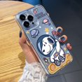 thumbnail image 4 of Para Samsung Galaxy A33 A53 A73 5G A32 A52 A72 A31 A51 A71 A23 Doraemon Snoopy Astronauta Transparente TPU Gel Funda De Cojín De Aire Borde Cuadrado Anti-Caída Cubierta, 4 of 4