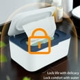 thumbnail image 3 of Fyeme Wipes Dispenser Baby Wipe Holder Sealing Refillable Wipe Container Keeps Wipes Fresh Dustproof Tissues Wipes Case with Lids for Home Bedroom Nursery Room Car Office Bathroom, 3 of 8