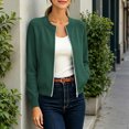 thumbnail image 4 of Fmbrln Women's Zip Up Bomber Jacket Stand Collar Raglan Long Sleeve Jackets with Pockets Fall Casual Trendy Outerwear, 4 of 6
