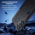 thumbnail image 4 of Entronix Magnetic Protective Case for Galaxy S26, Anti-Slip Shockproof Rugged Cover, Black, 4 of 5