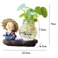 thumbnail image 4 of Glass Vase Creative Lovely Monk Multi-purpose Plant Terrarium Desktop Ornament, 4 of 6