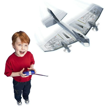 Air Hogs Radio-Controlled Silver SkyWinder Plane