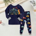 thumbnail image 2 of Toddler Baby Boy Pants Set Crewneck Sweatshirt Long Sleeve Shirt And Pants Fall Winter Clothes Outfit Set 24 Months 1T 2T 3T 4T 5T 6T 7T 8T 9T Toddler Boys Winter Clothes,Black,5-6 Years, 2 of 9