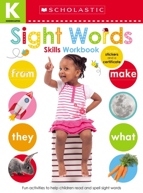 Scholastic Early Learners: Sight Words Kindergarten Workbook: Scholastic Early Learners (Skills Workbook) (Paperback)