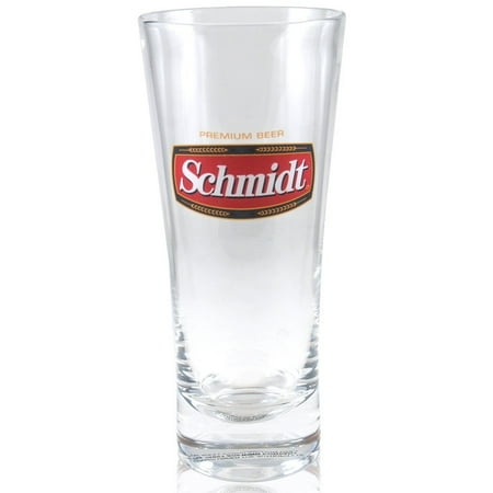 - Schmidt Beer Flared Pilsner Glass Officially Licensed, Set of 4, Clear glass construction By BigKitchen from USA