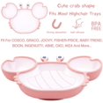 thumbnail image 4 of Silicone Baby Feeding Plate, Non-Slip Feeding Plate For Toddlers Kids With Strong Suction, Dishwasher And Microwave Safe, 4 of 5