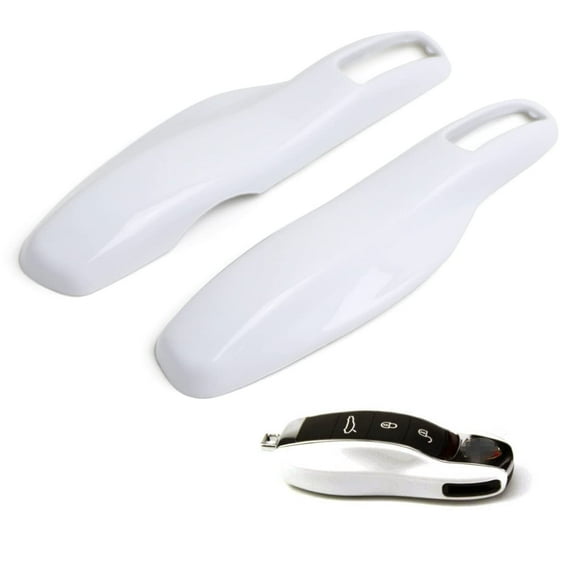 Direct Replacement Carrara White Finish Key Fob Side Panel Trims For Porsche Cayenne Panamera Macan 911, etc