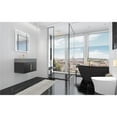 thumbnail image 5 of Amazon 24" Black Wood Floating Vanity with Gray Top and Gold Trim, 5 of 10