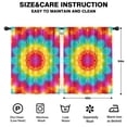 thumbnail image 2 of Blackout Kids Curtains,Colorful Tie Dye Mandala Pattern Childrens Insulated Curtains Set Of 2,Bedroom Essentials,Toddler Room Decor 42"x54", 2 of 5