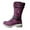 Purple, variant on gakvov Western Boot For Womens Low Heel Women Fashion Lace-up Shoes Western Cowboy Kngiht Boots Casual Warm Low Heels Middle Tube Boots