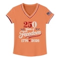 thumbnail image 4 of MEICHEN Women's 250Th Anniversary Print V Neck T Shirt 250Th Anniversary Tshirt Patriotic Tee Summer Essentials Tops for Women, 4 of 4