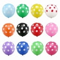 thumbnail image 2 of 12Inch 50X Black Yellow White Dot Polka Latex Balloon Baby Shower Birthday Party, 2 of 2