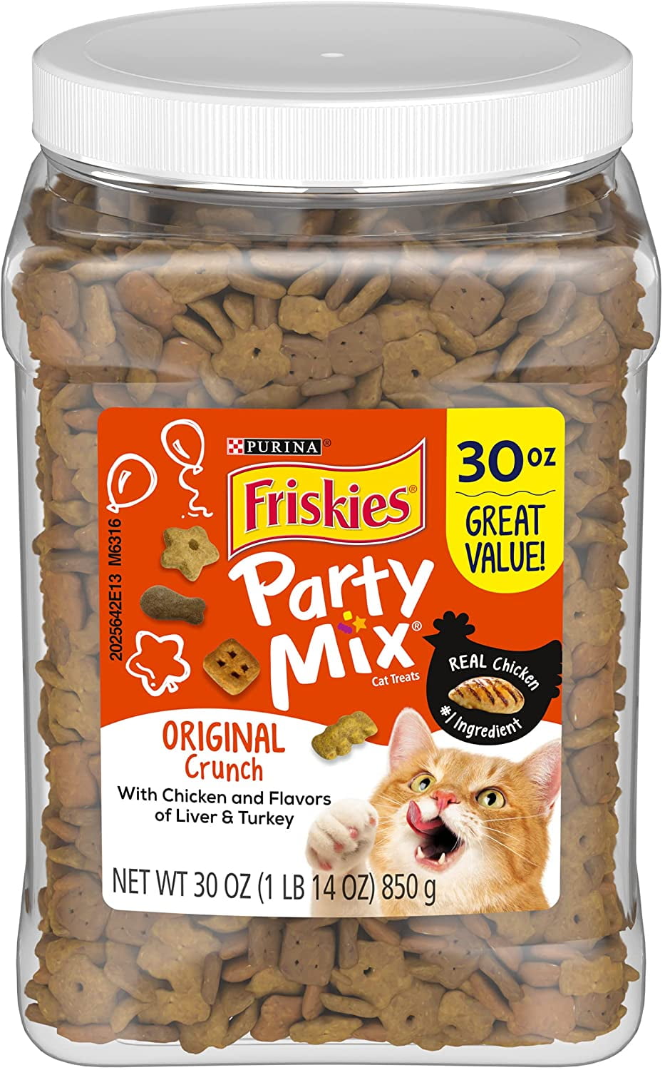 Buy Purina Friskies Party Mix Adult Cat Treats Extra Large Pouches