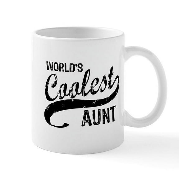 CafePress - World's Coolest Aunt Mug - 11 oz Ceramic Mug - Novelty Coffee Tea Cup