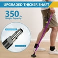 thumbnail image 6 of Rehand Adjustable Quad Cane, Lightweight Folding Walking Stick with T-Grip for Seniors and Adults, Collapsible, Purple, 6 of 10