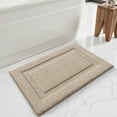 thumbnail image 6 of FRABE Non Slip Bathroom Rug with Rubber Backing, Ultra Absorbent Quick Dry Microfiber Bath Mat, Machine Washable, Beige, 16"x24", 6 of 9