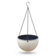 thumbnail image 3 of Hanging Flower Pots for Home Garden Decor, 6-Pack 10-Inch Large Planters with Drainage Holes and Chain, 3 of 3