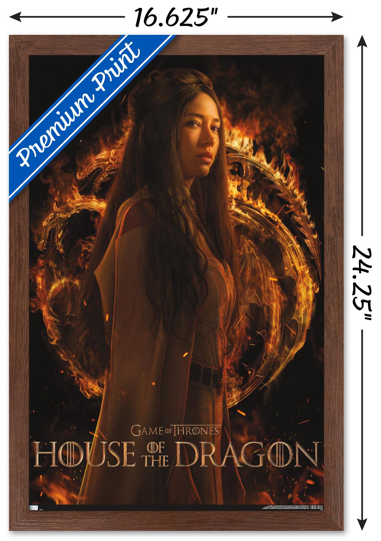 House of the Dragon - Mysaria One Sheet Wall Poster, 14.725" x 22.375" Framed