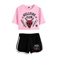 thumbnail image 1 of Stranger Things Season4 Hellfire Club Crop Shorts, 1 of 2