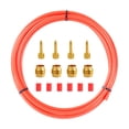 thumbnail image 2 of Tubo de aceite hidráulico Baoblaze Cable de línea de freno bicicleta montaña Reemplazo aceitunas latón inserciones sistema latón rojo, 2 of 8