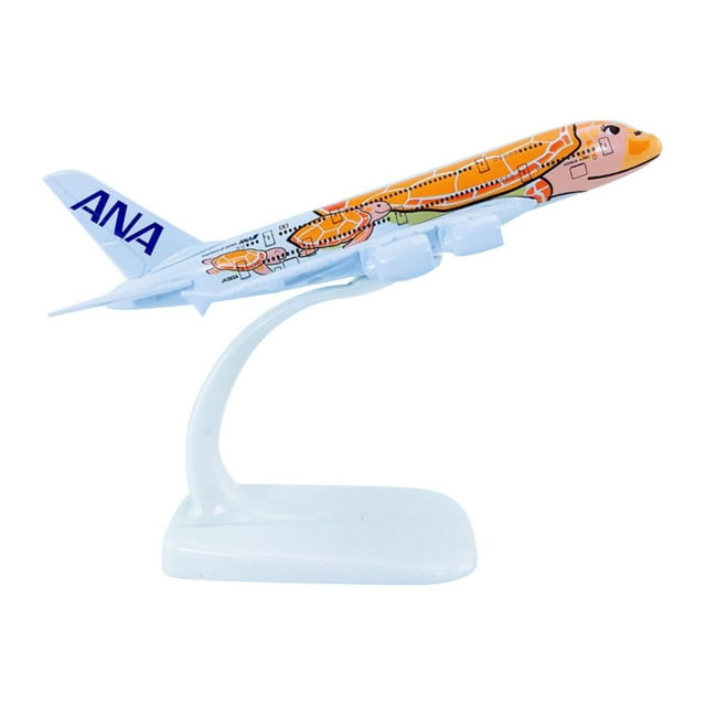 1/500 Mini Avion ANA A380 KaLa en Alliage Solide Simulé Modèle Jouet Ornement Maison