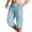 Light Blue, variant on yillto Mens Cotton Linen Capris Summer Cargo Pant Cropped Loose Lightweight Casual Capri Pants with Pockets