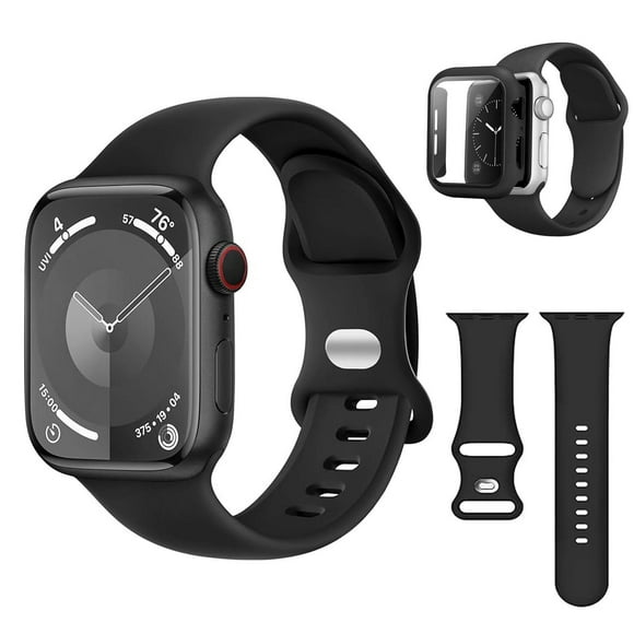 Correa y Funda Compatible con Apple Watch Negro Protección Completa 40mm